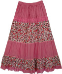 Cadillac Pink Floral Women`s Skirt